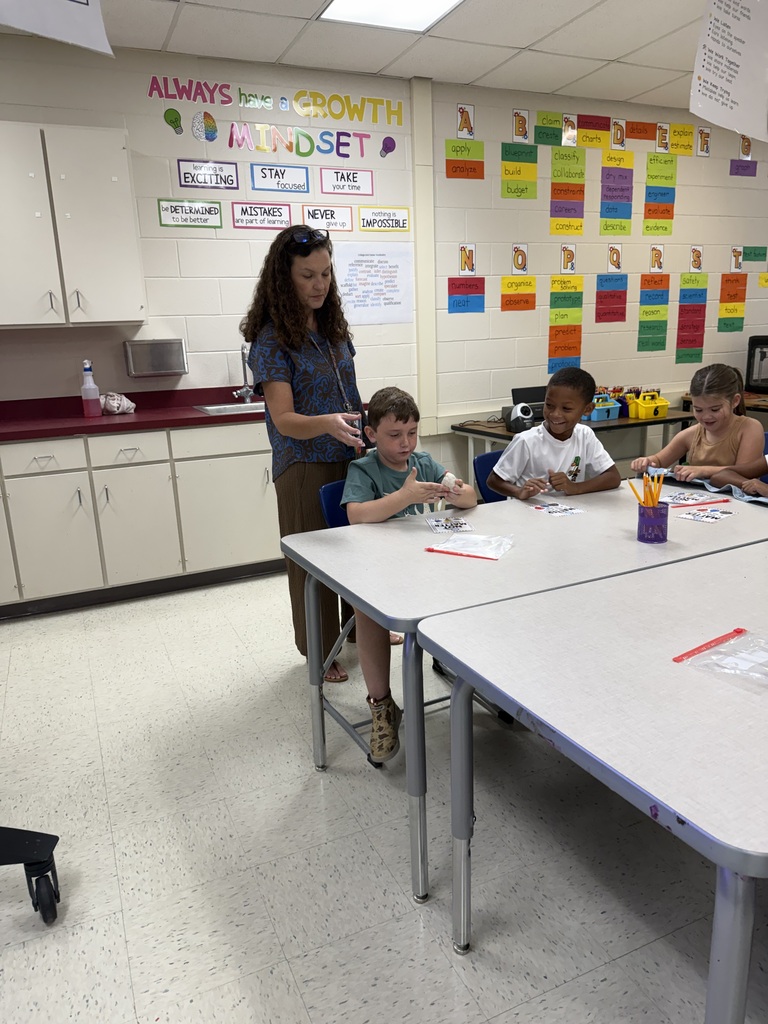 Ms. Lewis's 2nd graders identifying types of matter. 1