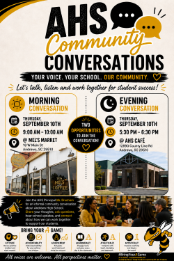 AHS Community Conversations Flyer