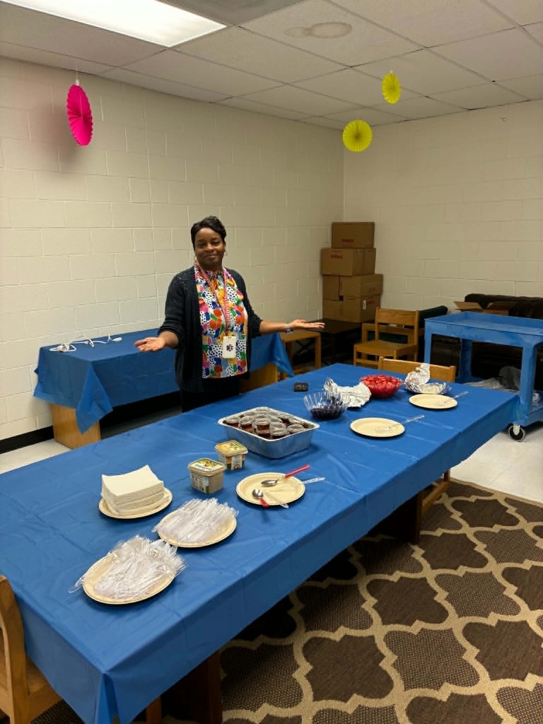 Waffle Day 🧇😂 Thank you, Mrs. Lloyd, for making sure we celebrated Waffle Day by treating our staff to waffles! 🧇💙 Now, Mrs. Duncan and Mrs. Seale said they shared a waffle… but I’m not sure that waffle ever saw both of them! 😂😂
