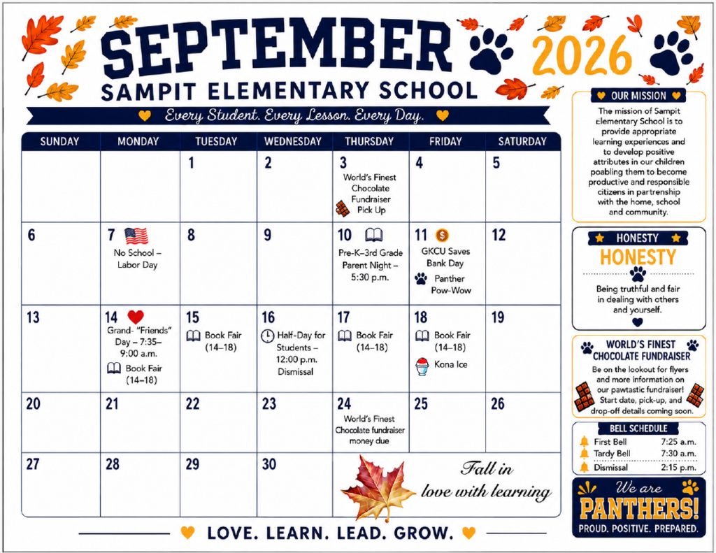 September calendar