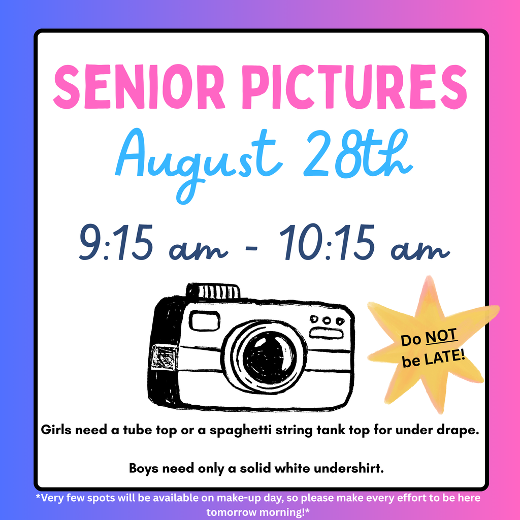 Senior Pictures August 28th