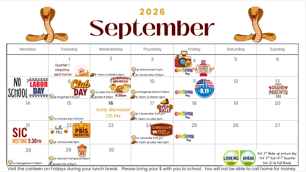 September Calendar 
