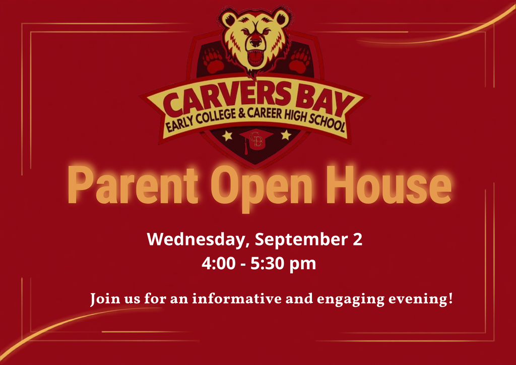Parent Open House Wednesday, September 2 from 4:00pm - 5:30 pm