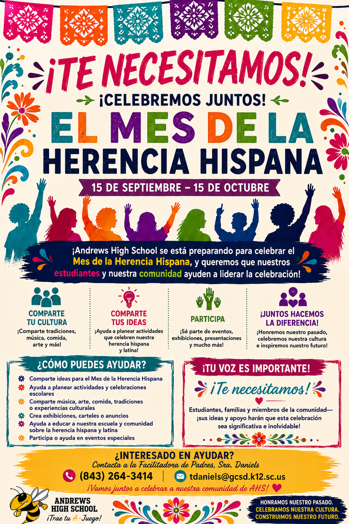 Hispanic Heritage Month Information Flyers in Spanish