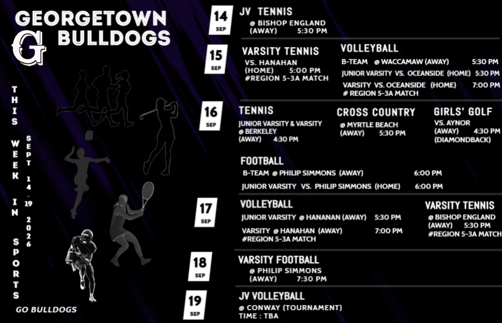 🐾💙 There are LOTS of opportunities to come out and check out the Bulldogs this week, especially on Wednesday! 🐾  Come out, show your support, and cheer on our Bulldogs! Let’s pack the stands and show that BIG BLUE spirit! 💙🐾