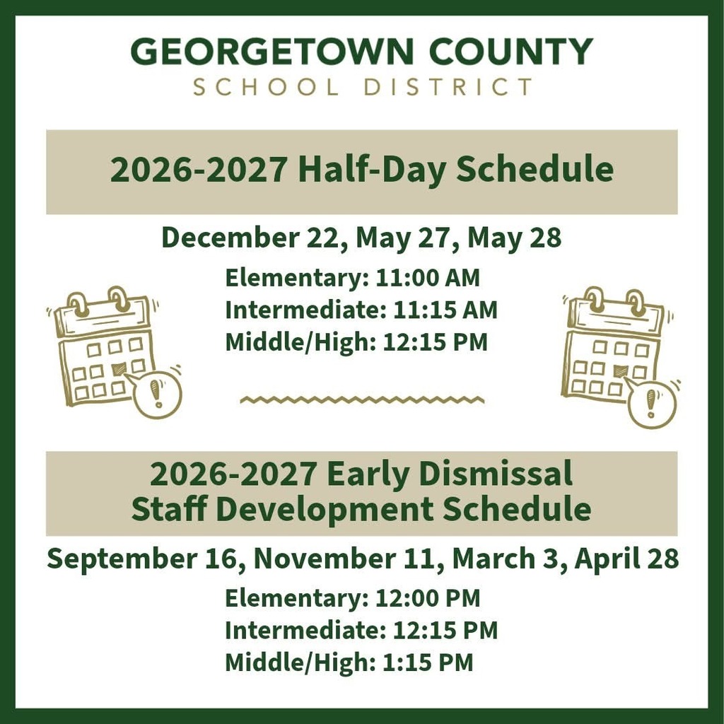 Half /Early Dismissal Days 