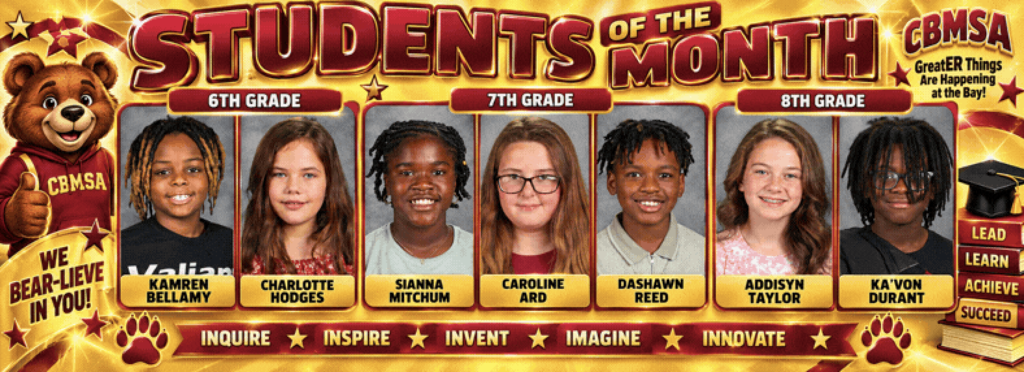 Our Students of the Month for the month of August.