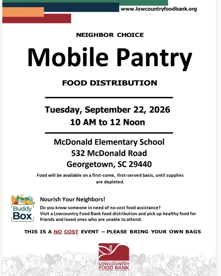 flyer for Lowcountry Food Bank 