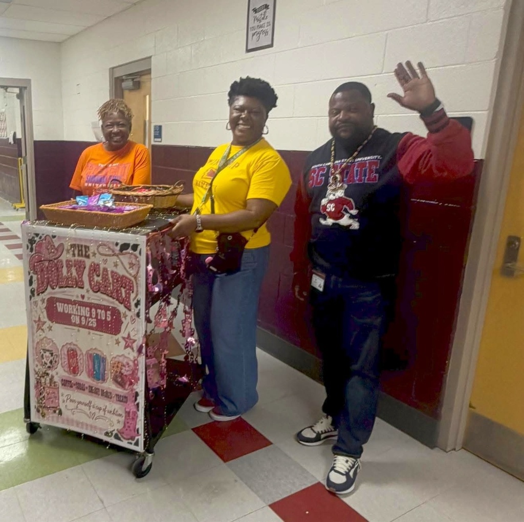 administrative team delivered treats to teachers and staff to thank them for working so hard