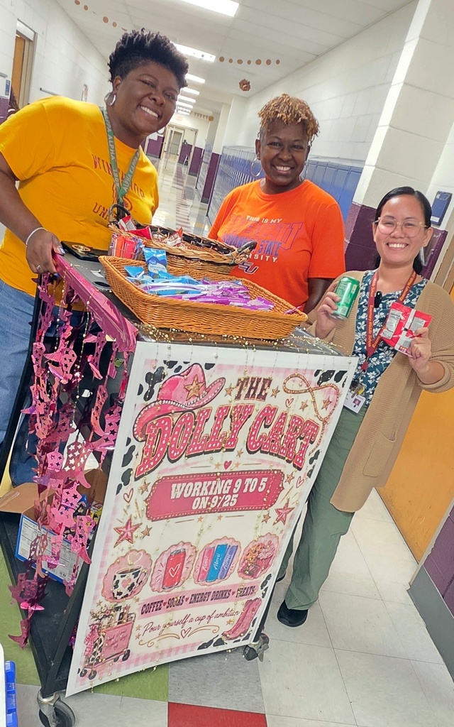 administrative team delivered treats to teachers and staff to thank them for working so hard