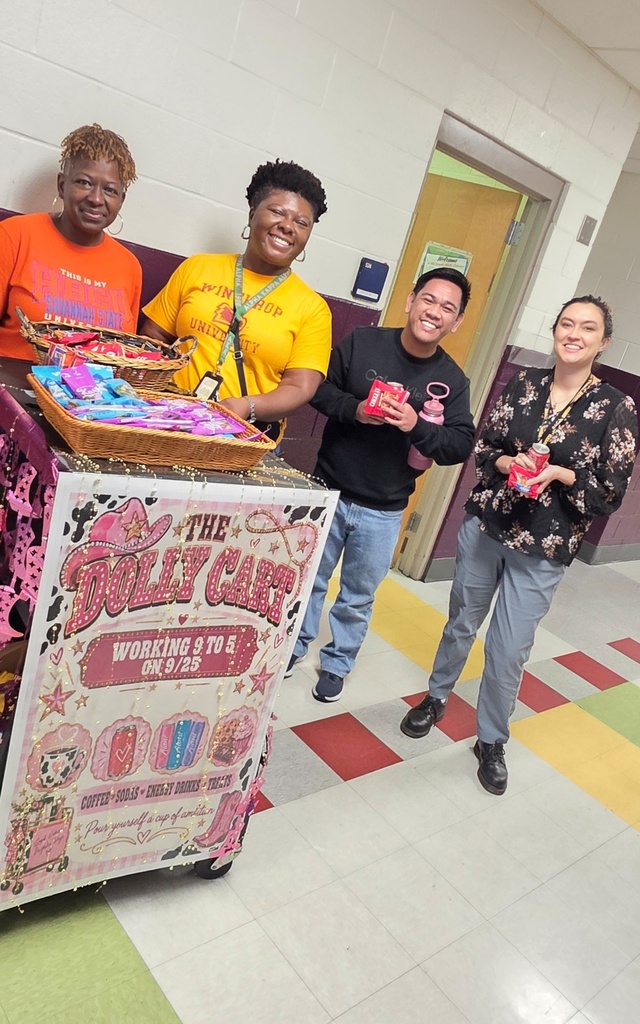 administrative team delivered treats to teachers and staff to thank them for working so hard