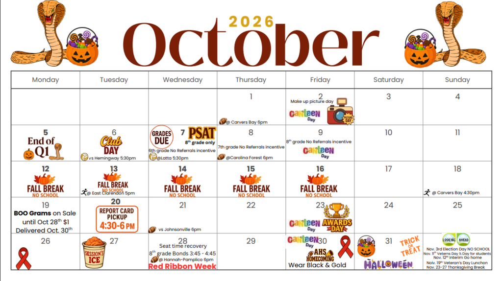 October Calendar 