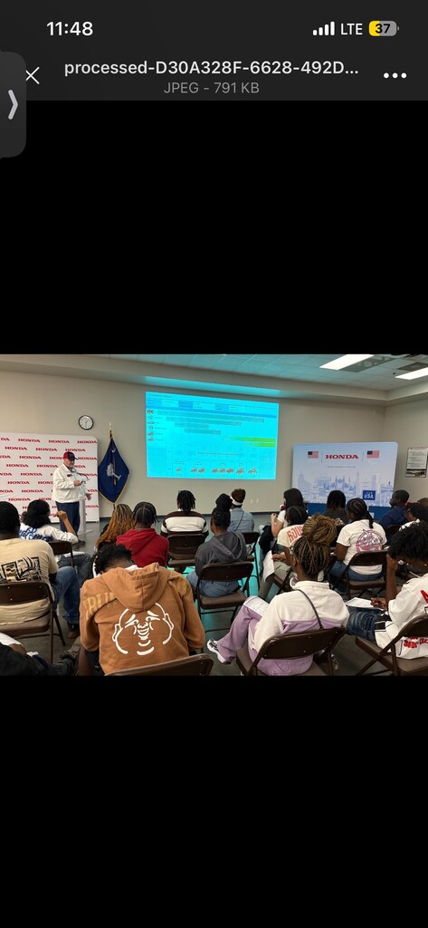 Students being taught in room