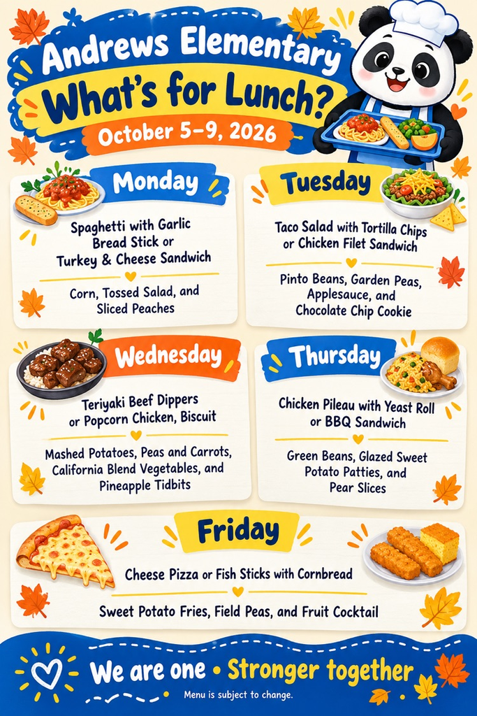 AES Lunch Menu