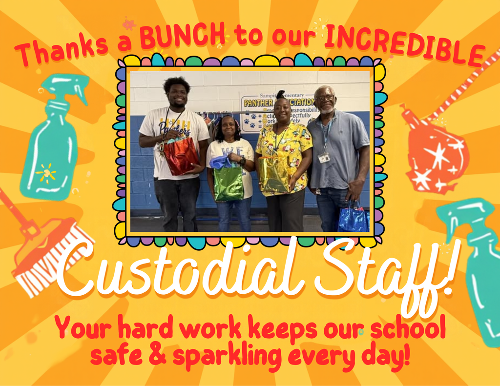 picture of custodial staff appreciation post