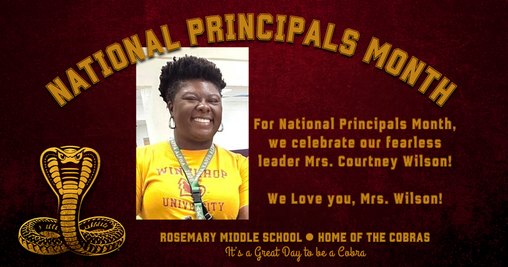 RMS celebrates Mrs. Courtney Wilson for National Principals Month