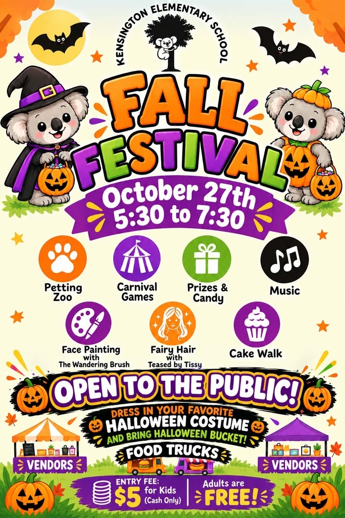 Fall Festival on October 27th Flyer from 5:30-7:00pm