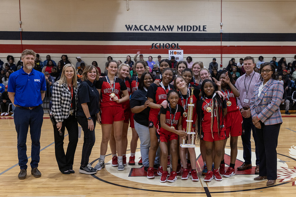 Waccamaw Middle School Girls Basketball - 2024 B-Team Basketball Champions
