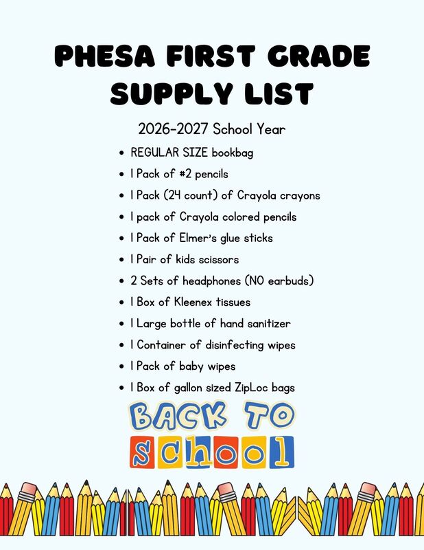 Back to School Lists