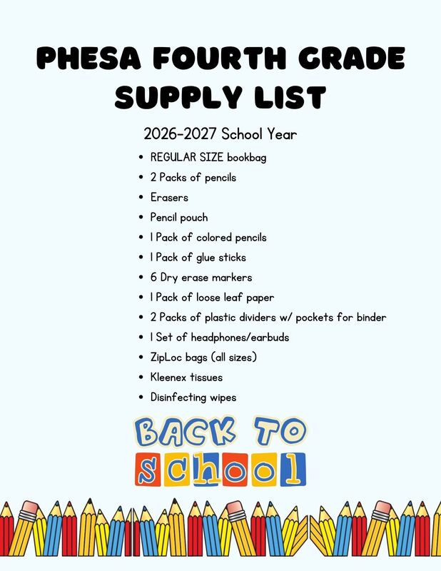 Back to School Lists