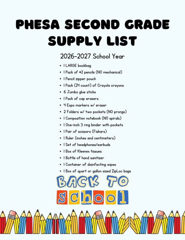 Back to School Lists
