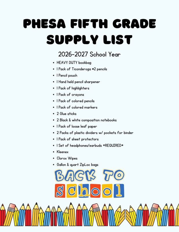 Back to School Lists