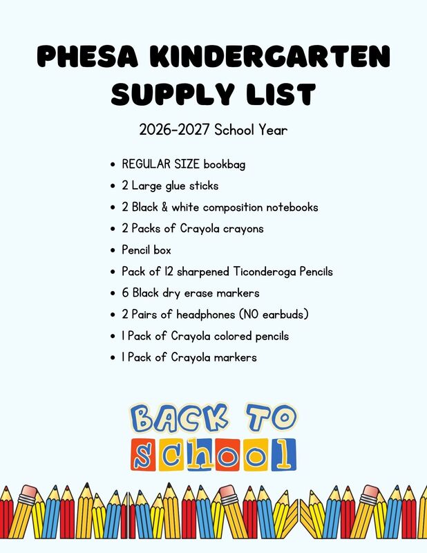 Back to School Lists