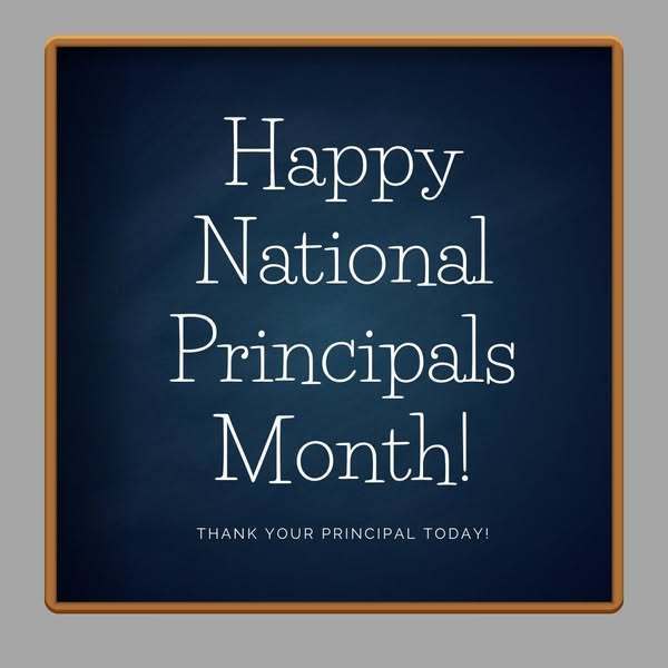 Happy National Principals Month