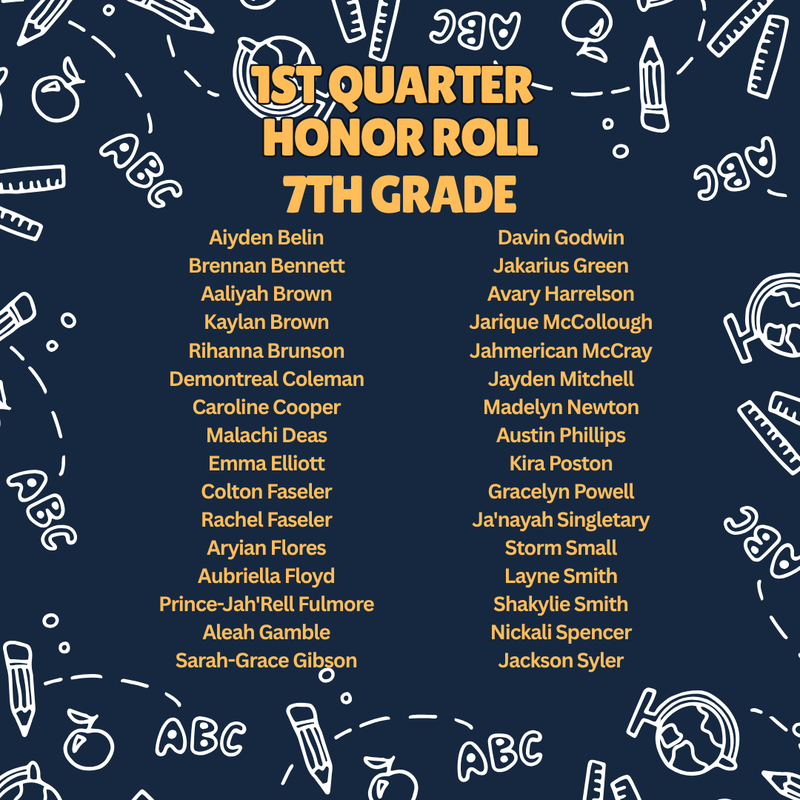 honor roll 7th
