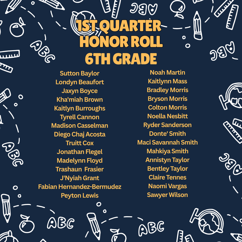 honor roll 6th