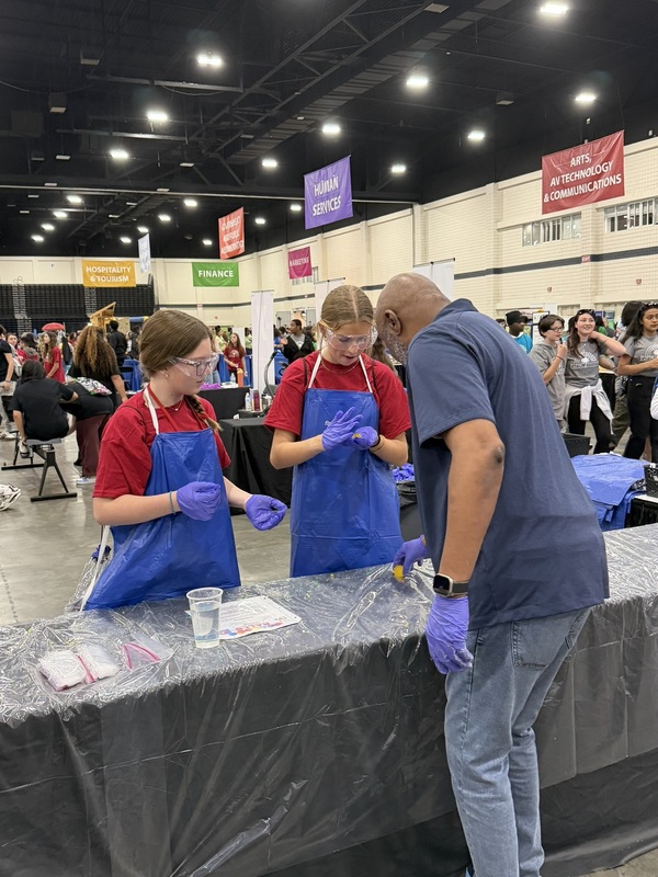 Students exploring job opportunties.