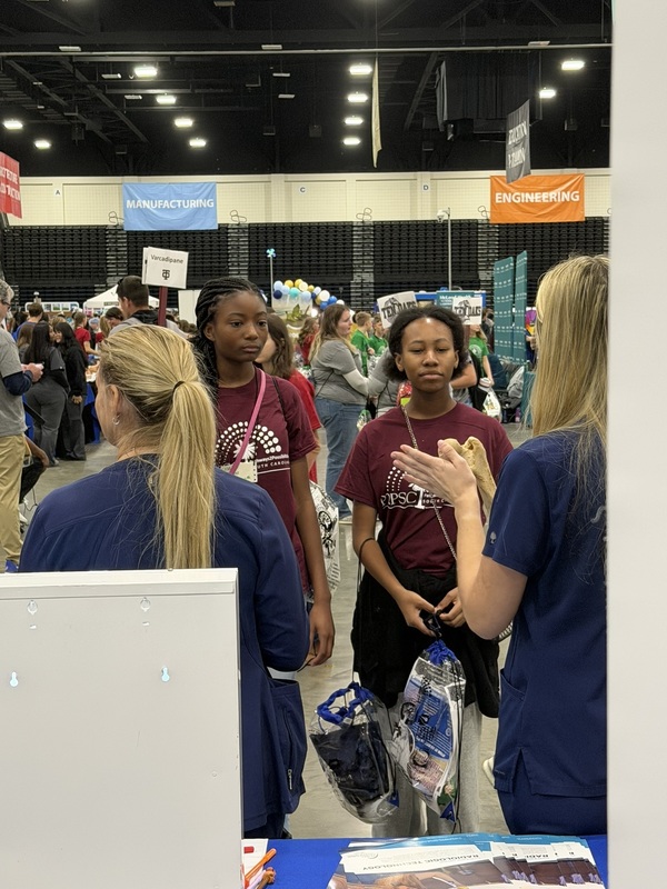 Students exploring job opportunties.