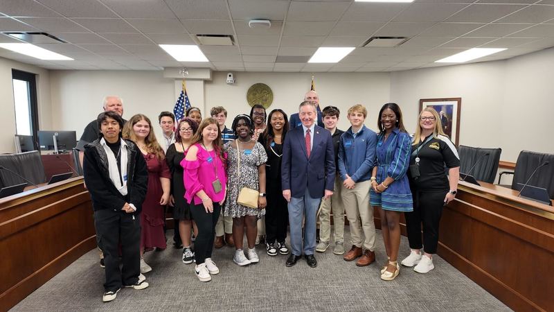 Andrews High School Students Represent GCSD at AP Day at the Statehouse