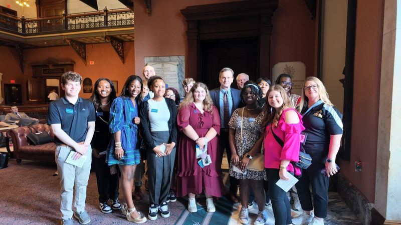 Andrews High School Students Represent GCSD at AP Day at the Statehouse