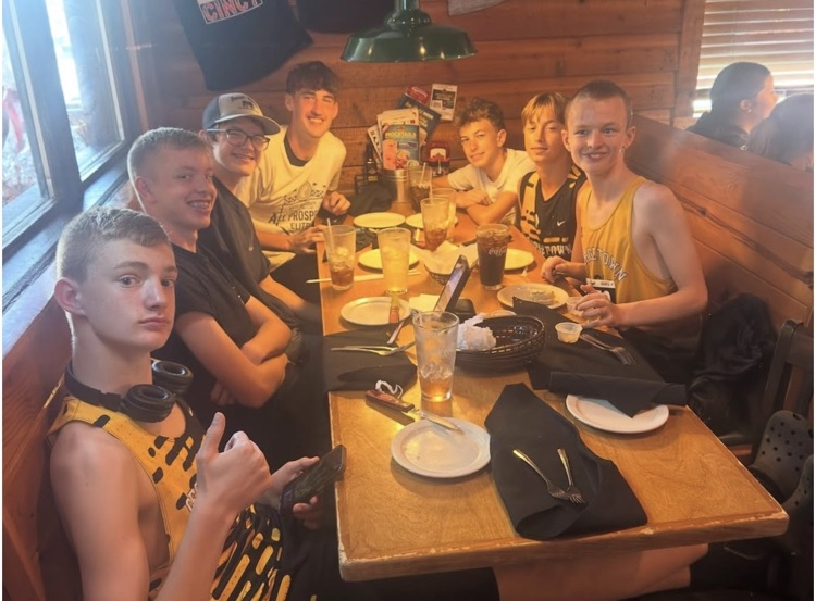 Our cross country teams enjoyed team lunch this afternoon after the Milford invitational!