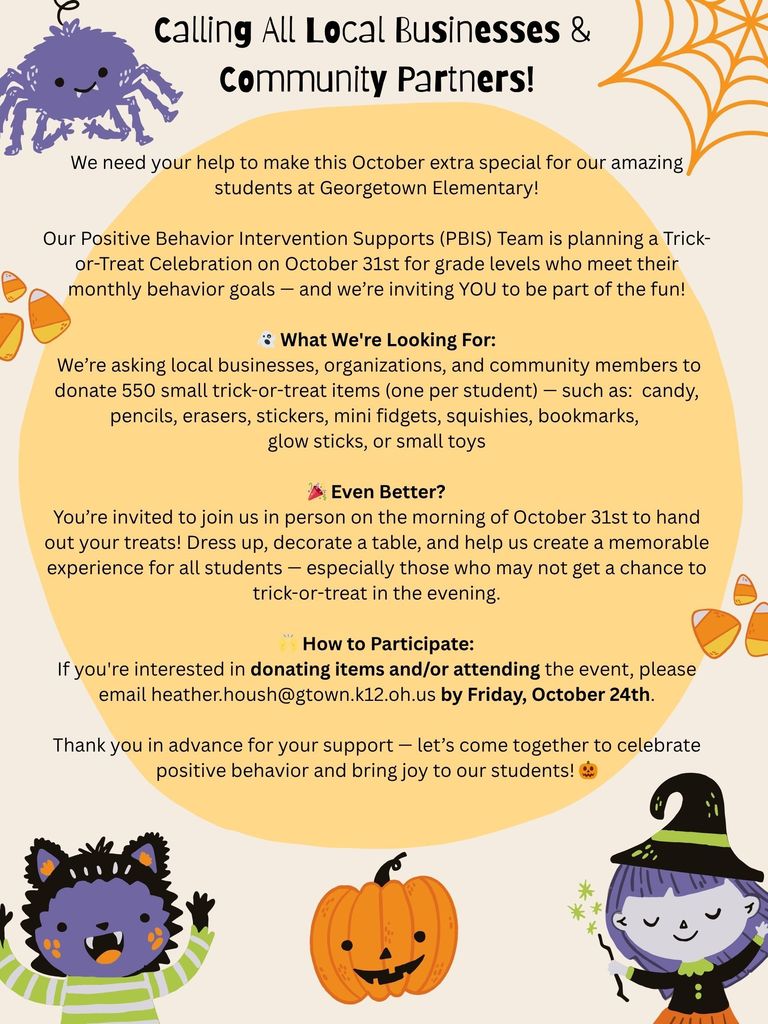 trick or treat flyer