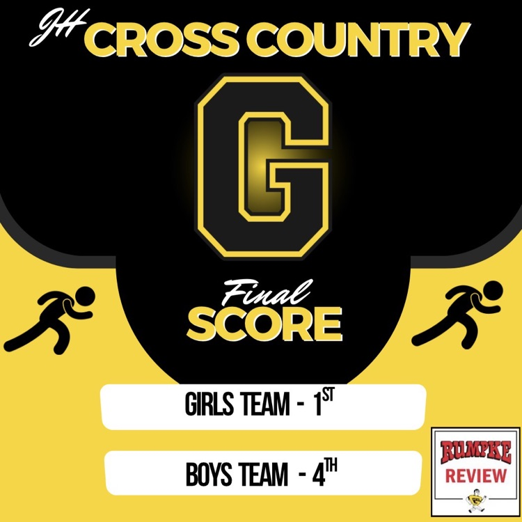 JH & HS cross country woke up early to compete in the SBAAC Championships! ⚫️🟡 Our runners represented Gtown very well this morning!