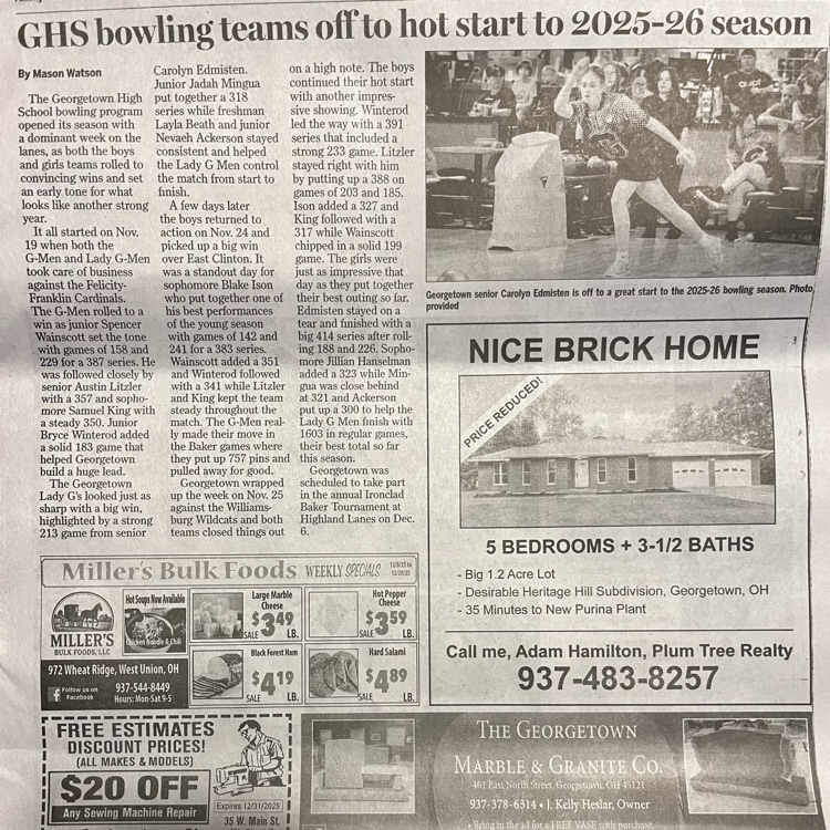 Georgetown winter sports are ROLLING. Big wins on the lanes. Big wins on the court. Check out the full recap from an electric opening week.