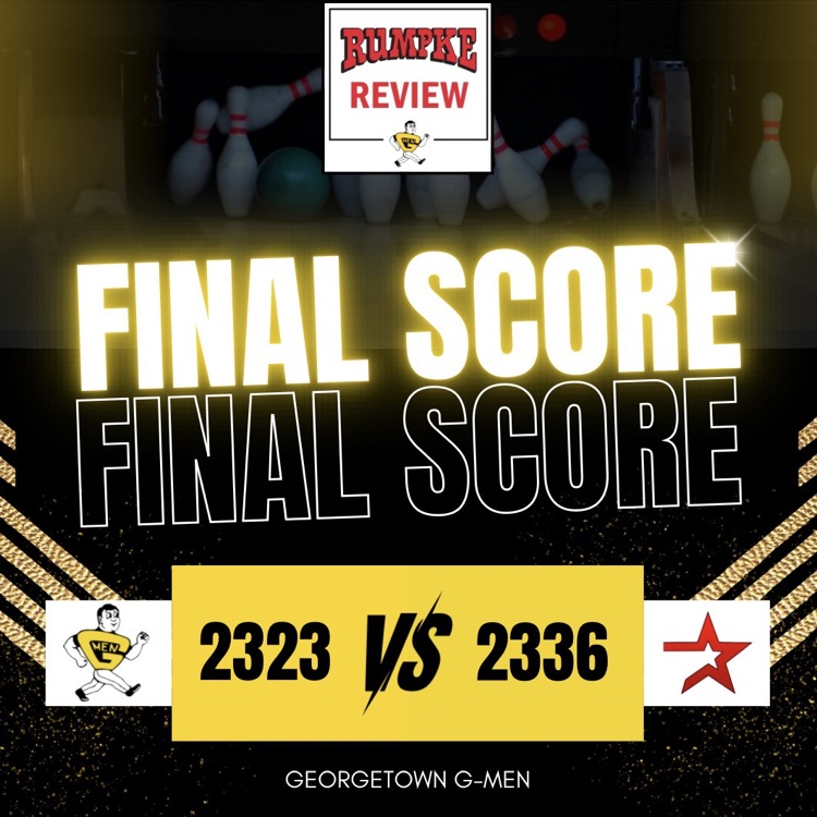 Tough league loss for our G-Men bowling team this evening. ⚫️🟡 Our G-Men were very close to clinching the victory, only missing the mark by 13 pins.