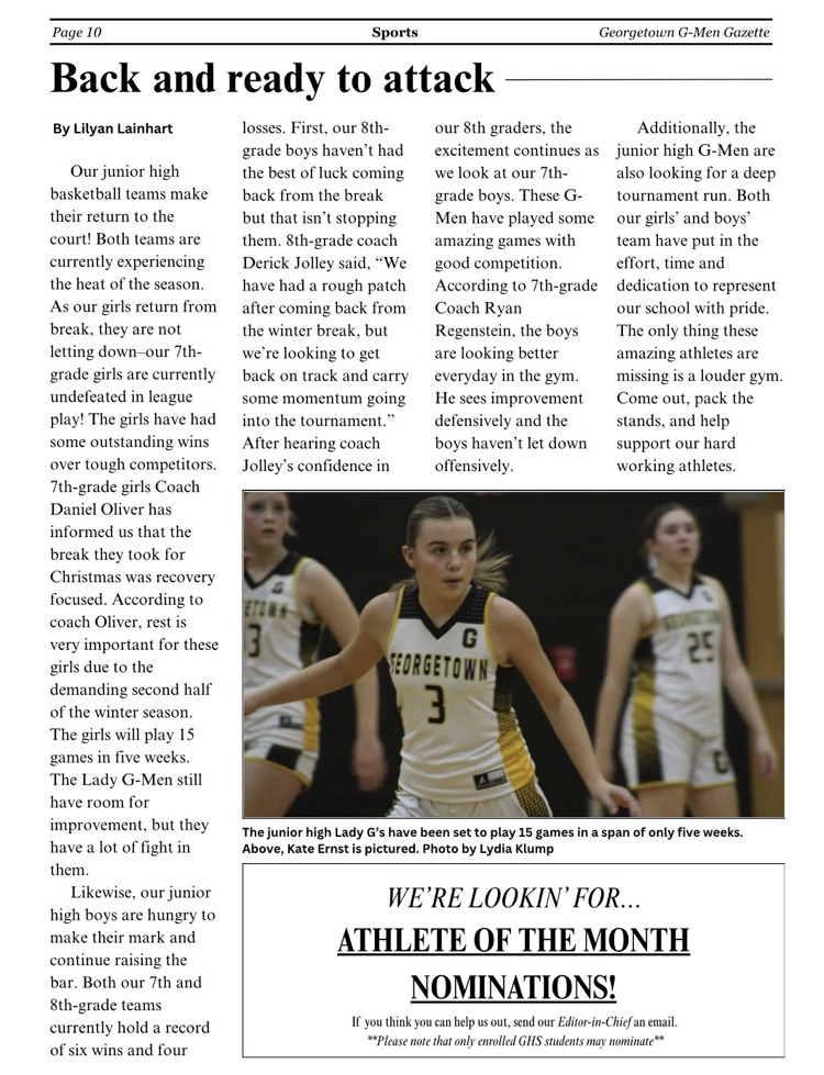 Final scores, standout plays, and stories written by our own student reporters 📰🔥