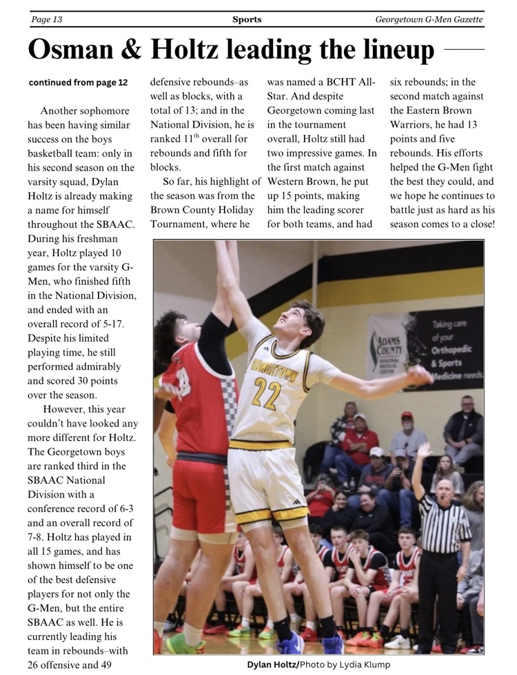 Final scores, standout plays, and stories written by our own student reporters 📰🔥