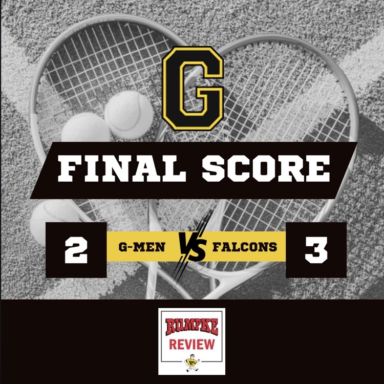Boys tennis barely fell short tonight. Nice work this evening by second singles (Justin Williams) and first doubles (Spencer Wainscott & Mason Watson) for the wins! 