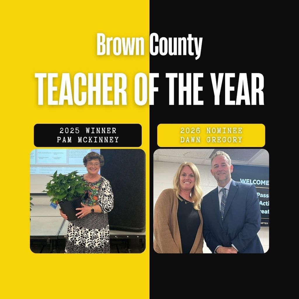 Image of Georgetown's Brown County Teacher of the Year past winner, Pam McKinney, and current nominee, Dawn Gregory.