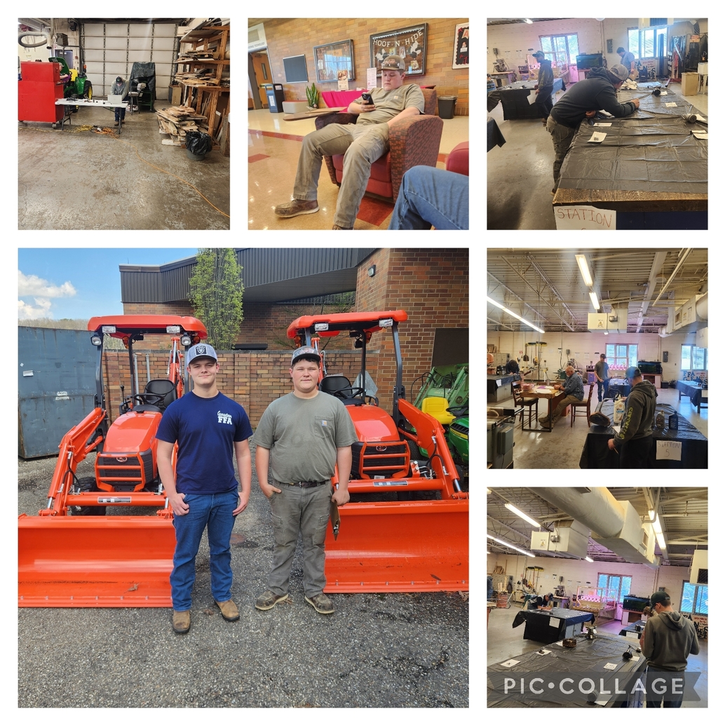 Images of students at Outdoor Power Equipment Contest
