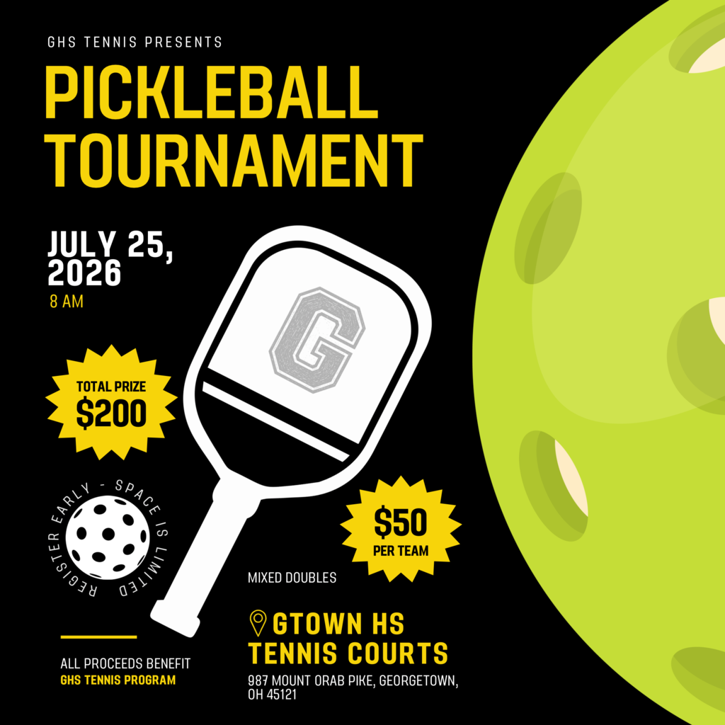 Pickleball Tournament Informational Graphic