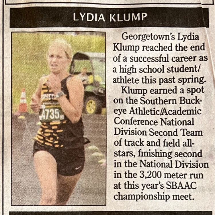 Brown County Athlete of the Week Lydia Klump