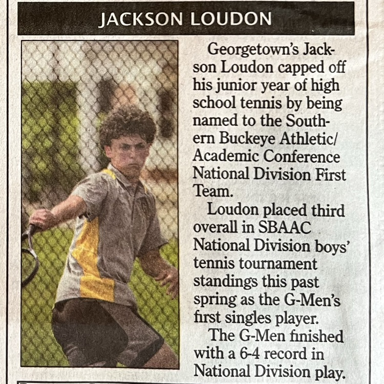 Brown County Athlete of the Week Jackson Loudon