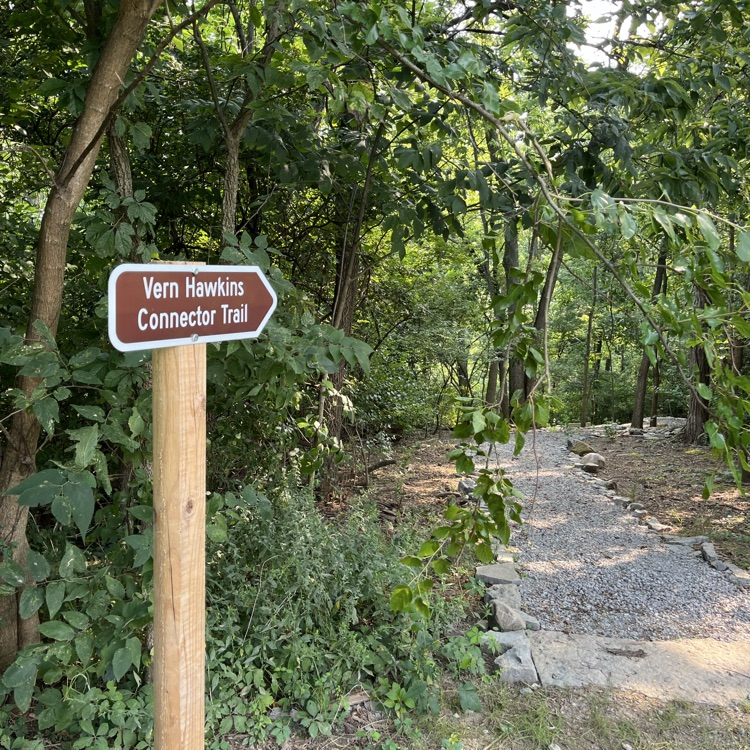 Vern Hawkins Connector Trail Sign