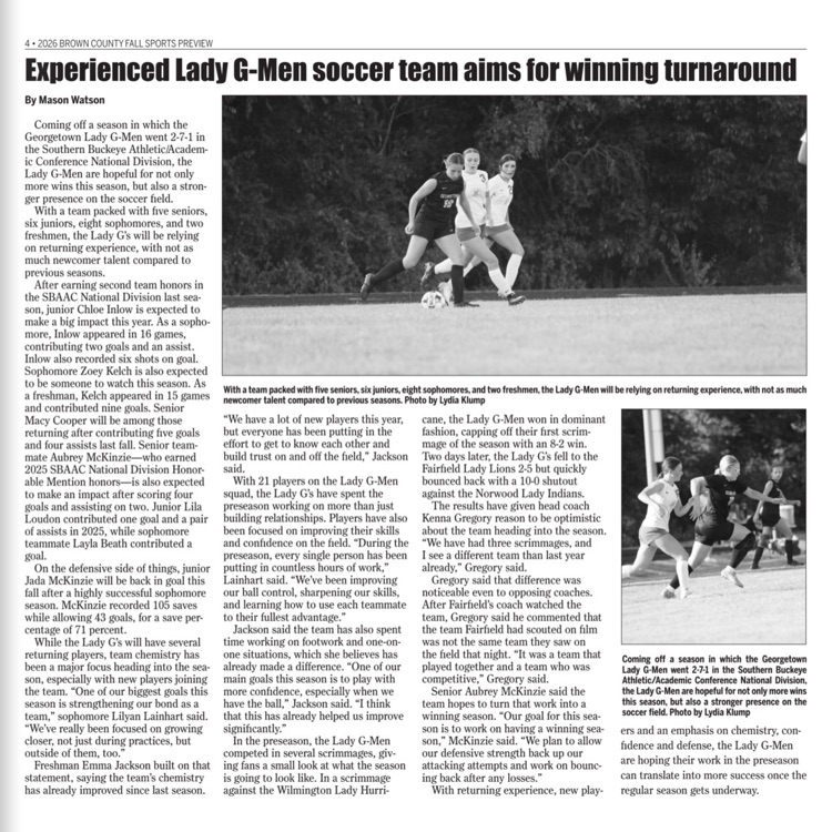 Fall Sports Preview