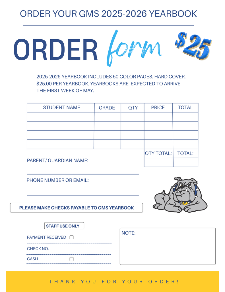Yearbook Form 